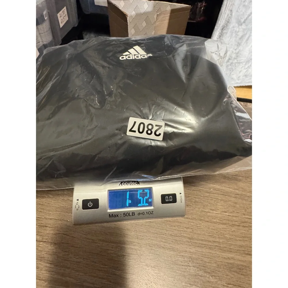 Adidas‎ Mens 3-Stripe Pullover Hoodie Black White Logo Sweatshirt 2XL